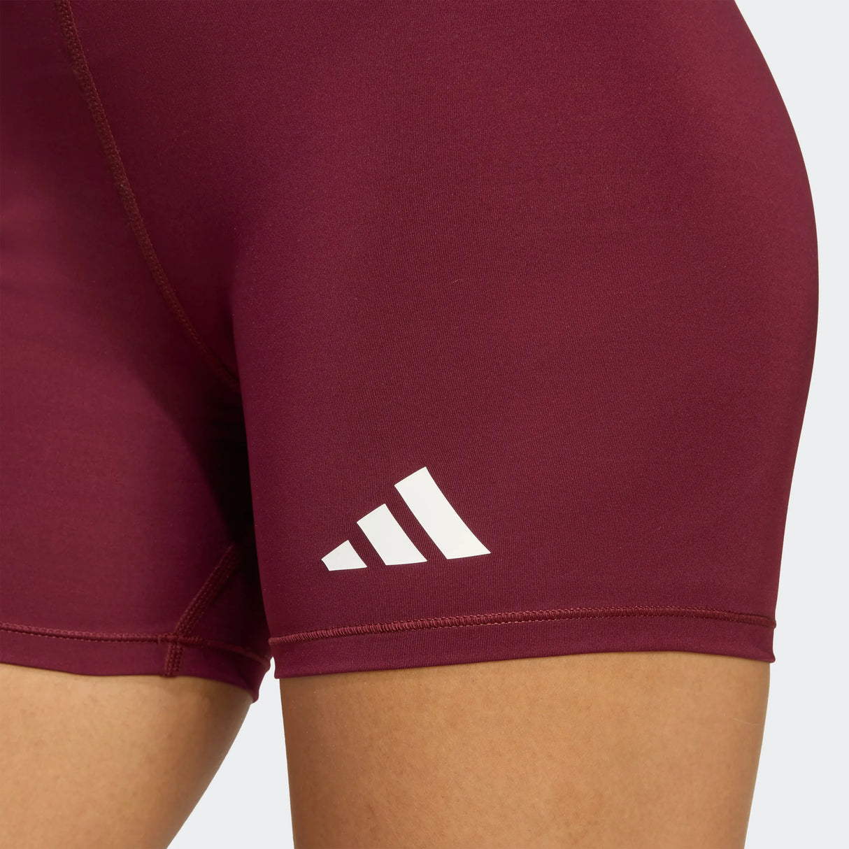 adidas Women's TechFit Volleyball Short - 4" Inseam Maroon - 7