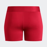 adidas Women's TechFit Volleyball Short - 4" Inseam Red - 2