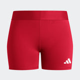adidas Women's TechFit Volleyball Short - 4" Inseam Red - 3