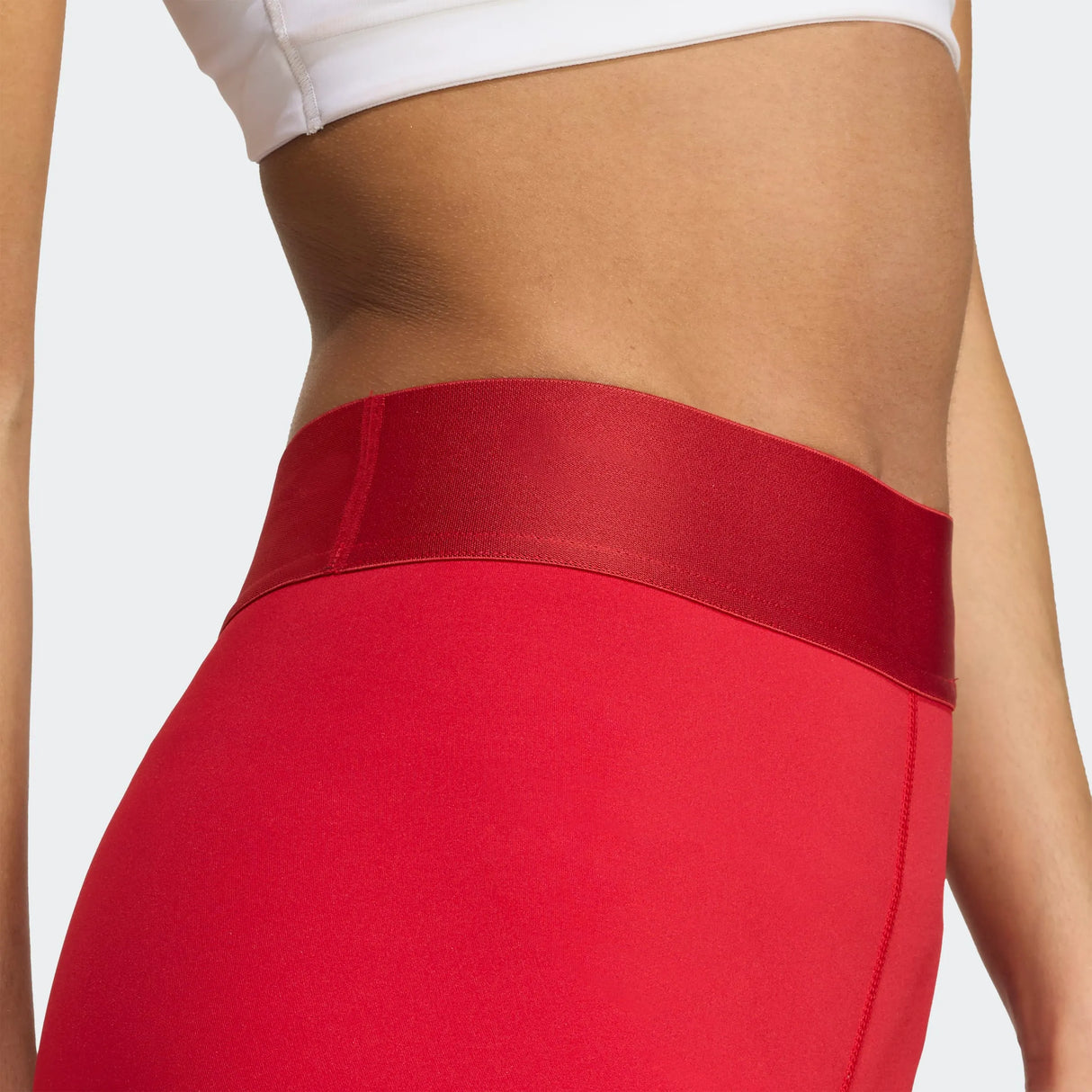 adidas Women's TechFit Volleyball Short - 4" Inseam Red - 8