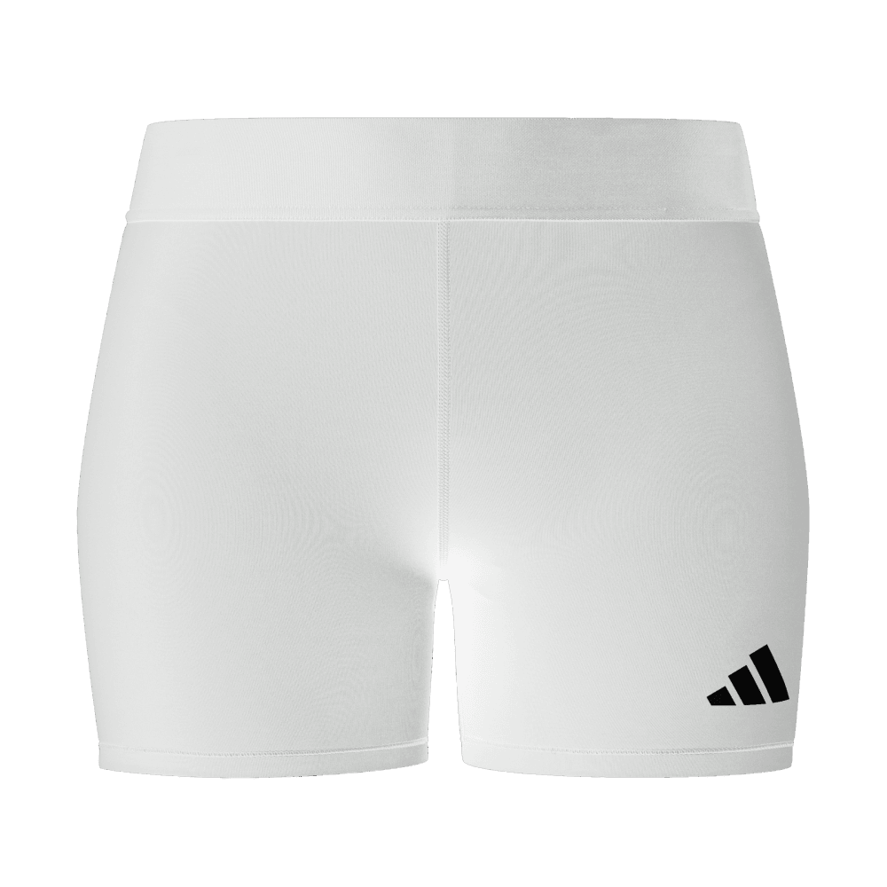 adidas Women's TechFit Volleyball Short - 4" Inseam White - 1