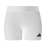 adidas Women's TechFit Volleyball Short - 4" Inseam White - 1