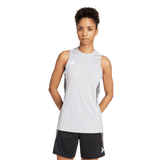 adidas Women's Tiro25 Competition Sleeveless Jersey Light Gray - 3