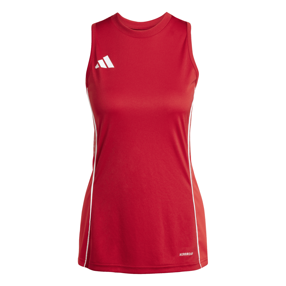 adidas Women's Tiro25 Competition Sleeveless Jersey Red - 1