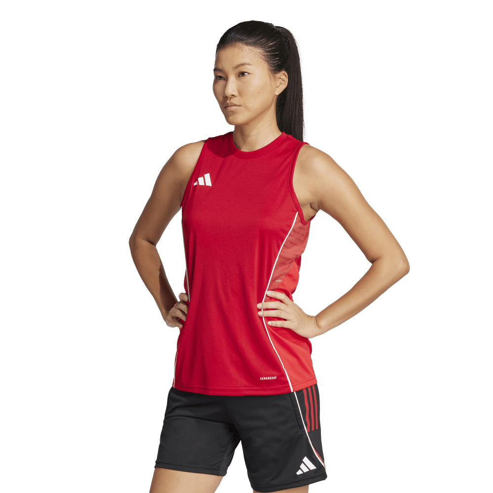 adidas Women's Tiro25 Competition Sleeveless Jersey Red - 3