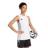 adidas Women's Tiro25 Competition Sleeveless Jersey White - 5