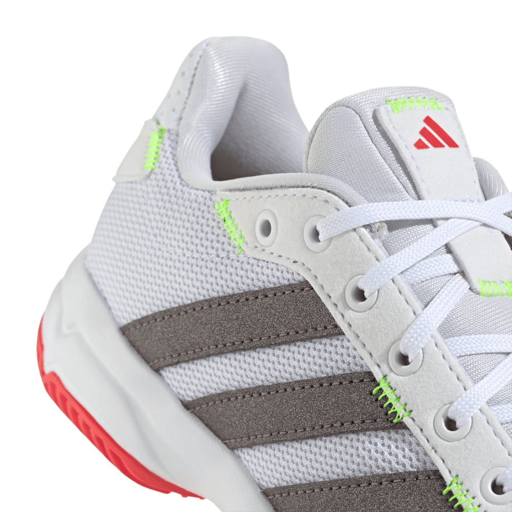 adidas Youth Stabil K Volleyball Shoe White Red - 8