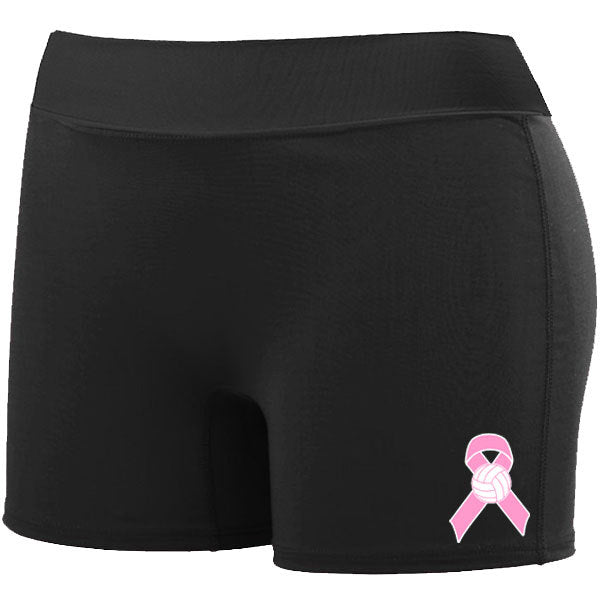 Augusta Women's Enthuse Shorts - Pink Ribbon