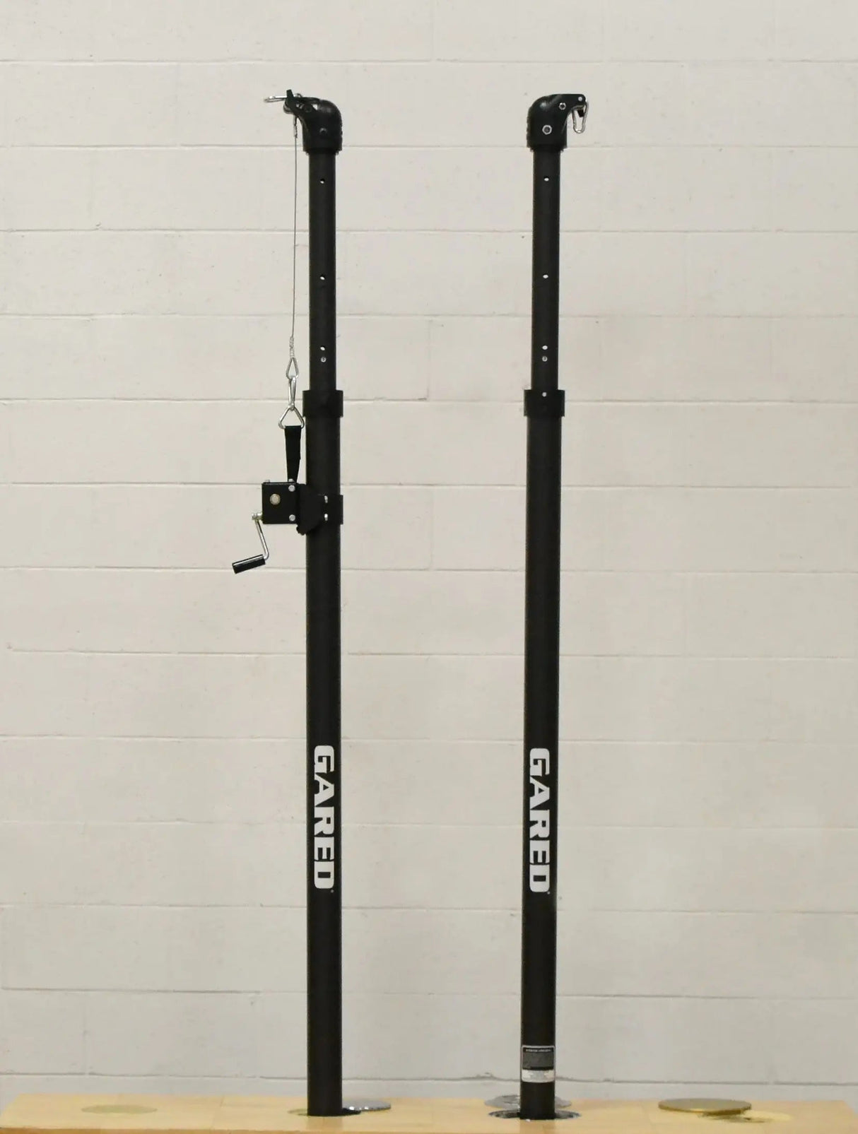 GARED Carbon Flare 3" Telescopic One-Court Volleyball System