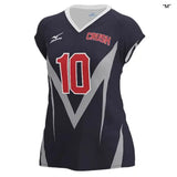 Mizuno Women's Custom Sublimated Cap Sleeve Volleyball Jersey