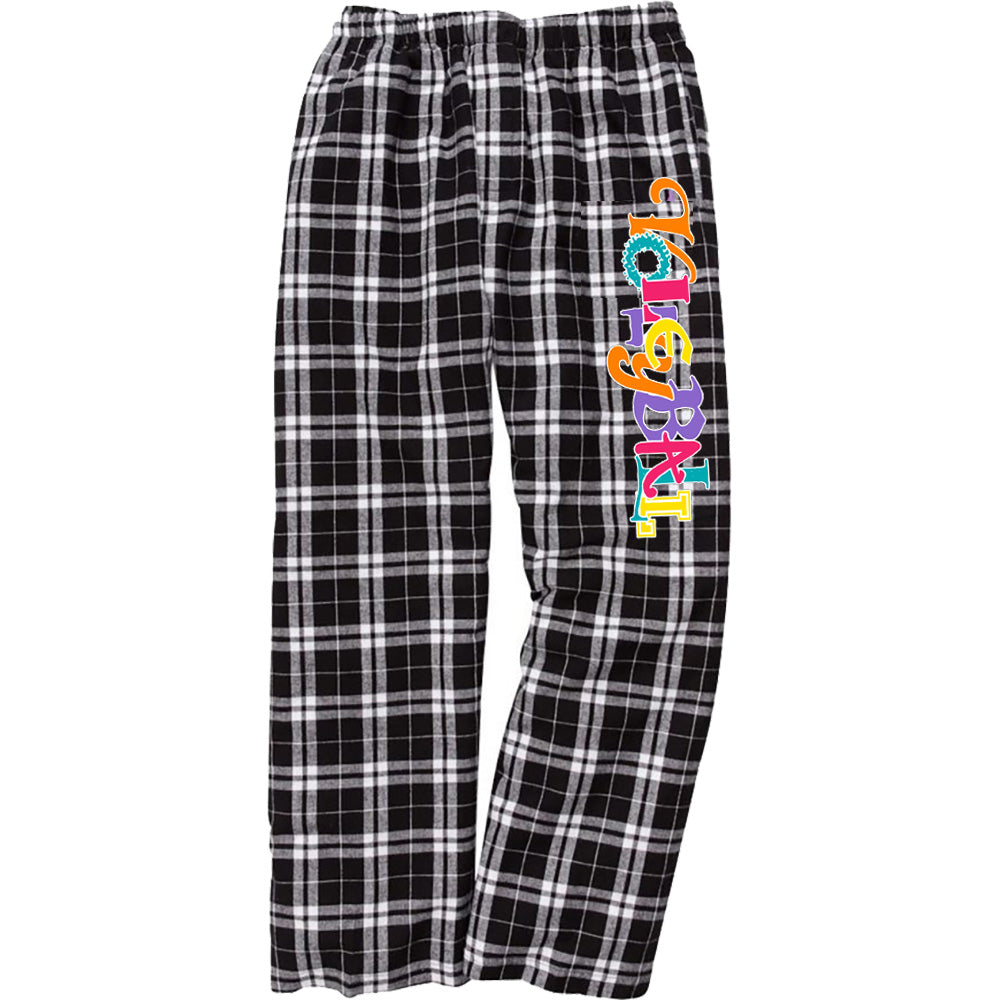 Neon Volleyball Flannel Pant