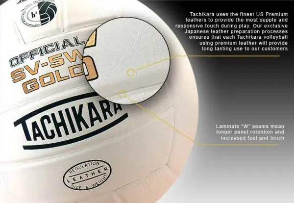 Tachikara SV5W Gold Volleyball