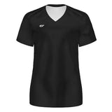 CustomFuze Women's Stocked Sublimated Short Sleeve Volleyball Jersey black