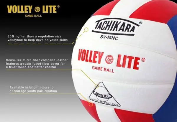 Tachikara SVMN Volley-Lite&reg; White Volleyball Tachikara