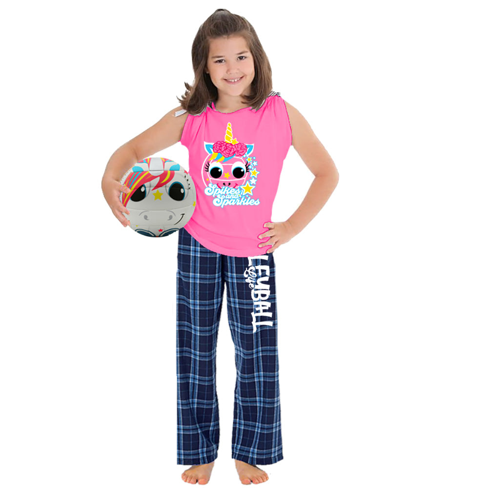 Spikes and Sparkles Volleyball T-Shirt