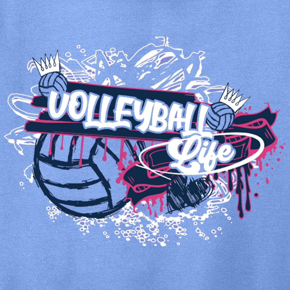 Volleyball Life Graffiti Hoodie