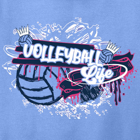 Volleyball Life Graffiti Hoodie