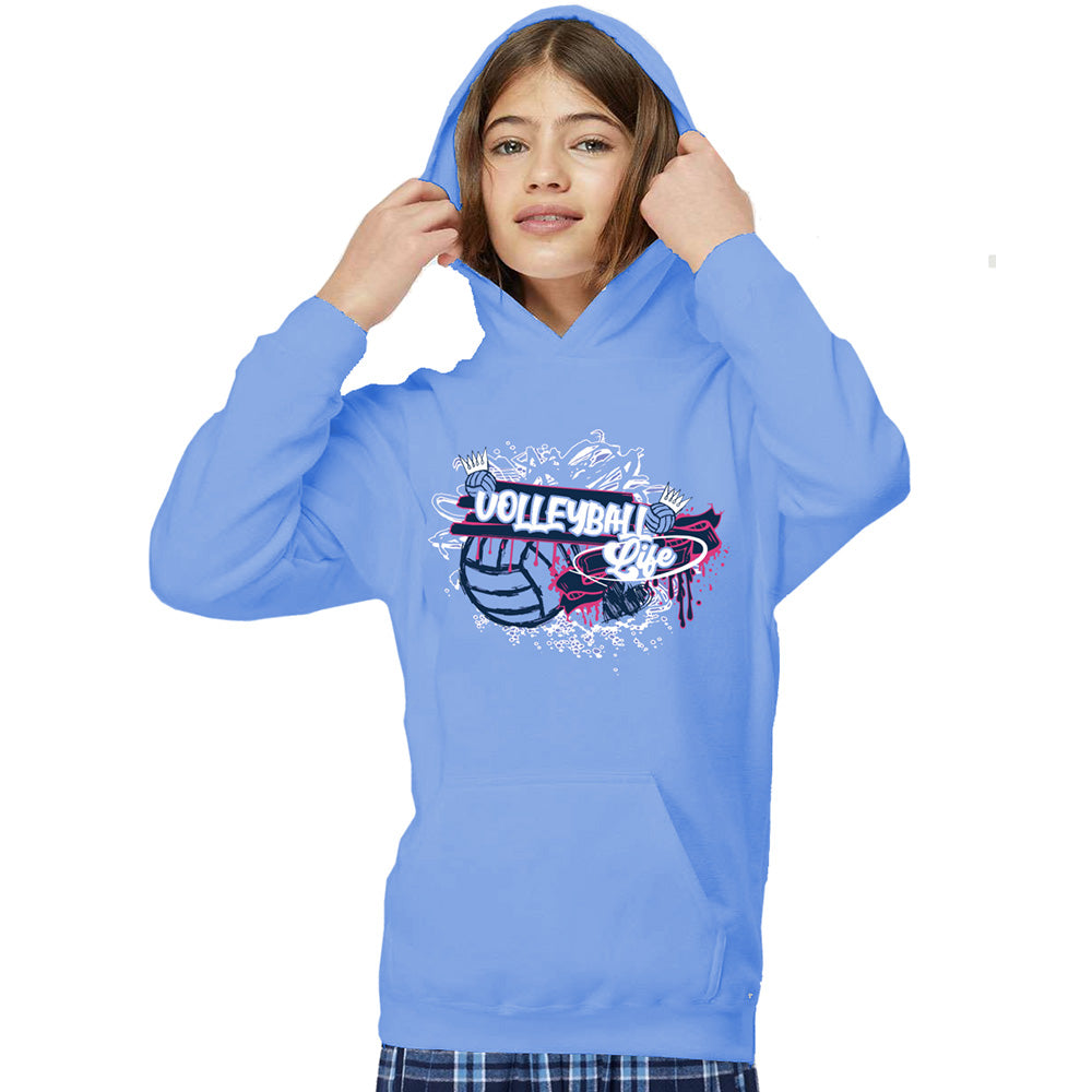 Volleyball Life Graffiti Hoodie