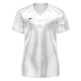 CustomFuze Women's Stocked Sublimated Short Sleeve Volleyball Jersey white